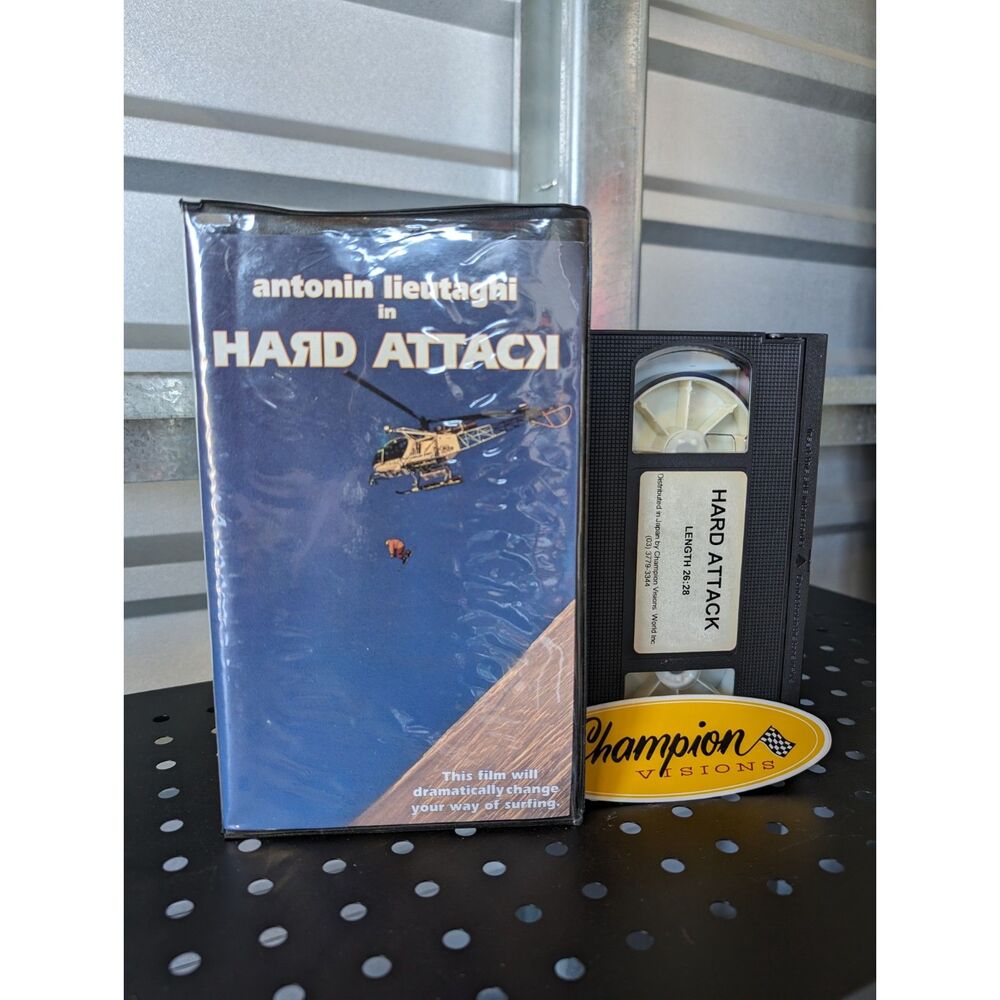 Hard Attack Snowboard VHS 1994 Japanese snowboard company with vintage sticker